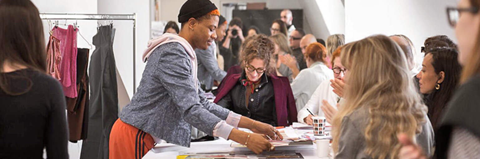 BFA Fashion Design Class of 2019 Final Senior Jury at Parsons Paris Jury Members: Gay Gassmann Romeo Gigli Julia Hofmann Rabih Kayrouz